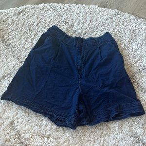 Pelted Navy Shorts